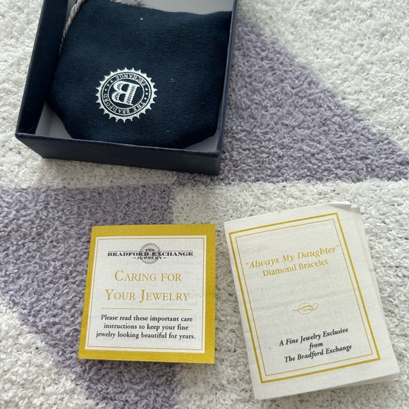 Always My Daughter Engraved Diamond Bracelet - Picture 3 of 6